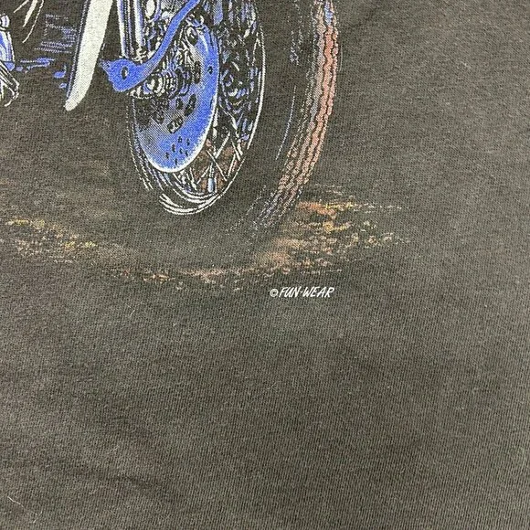 Vintage Harley Davidson Graphic Tee Mens XL Country Eagle Short Sleeve Black - Picture 5 of 10